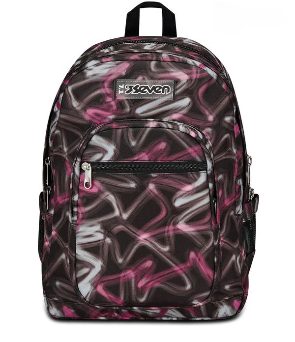 Zaino Seven Freethink Girl Black Fuchsia